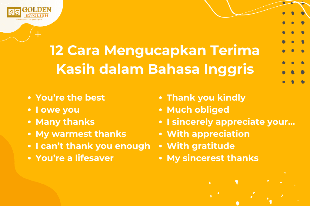 ucapan terima kasih bahasa inggris