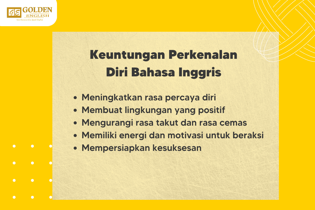 Keuntungan perkenalan diri dengan bahasa inggris