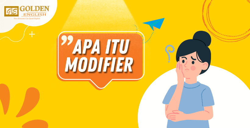 modifier dalam bahasa inggris