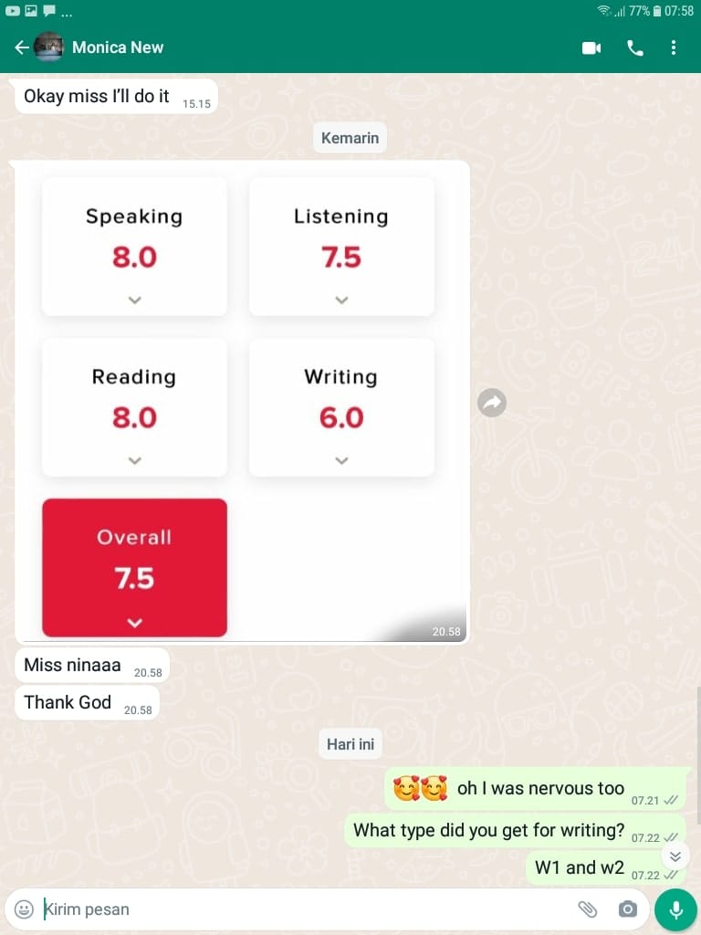 testimoni kursus ielts