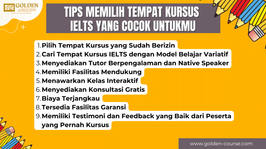 tips memilih kursus ielts