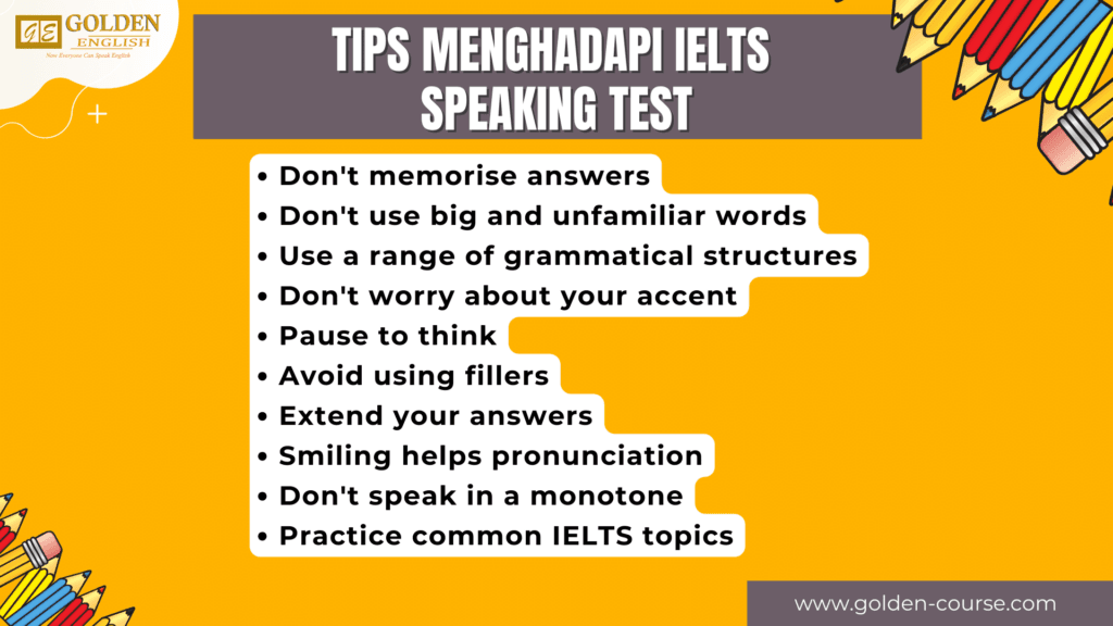 tips menghadapi ielts speaking