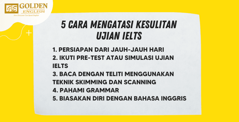 Simak 5 Tips Ampuh Mengatasi Kesulitan Tes IELTS!