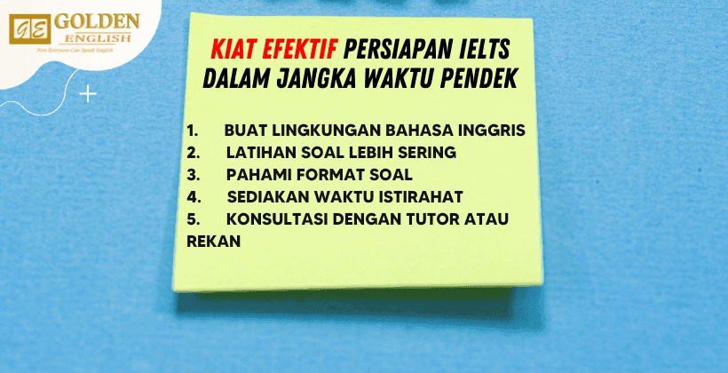 Kiat Efektif Persiapan IELTS dalam Jangka Waktu Pendek